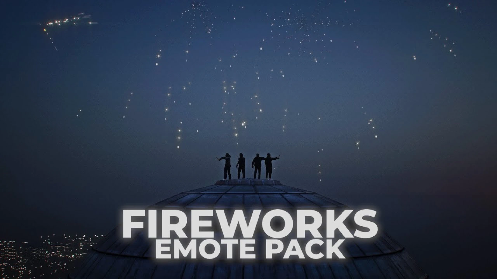 Pazeee fireworks emote pack with colourful firework effects in FiveM
