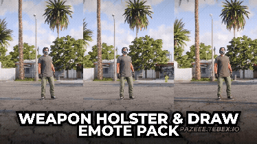 New Weapon Holster Draw Emote Pack for FiveM
