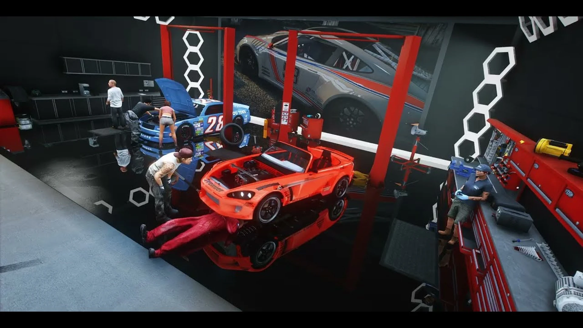 Performance workshop MLO tuner garage interior for FiveM