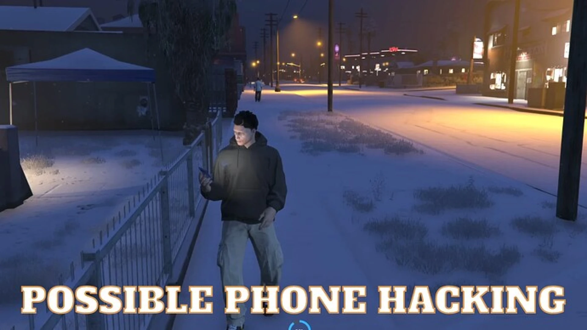 Phone hacking minigame interface during a breach on a FiveM server