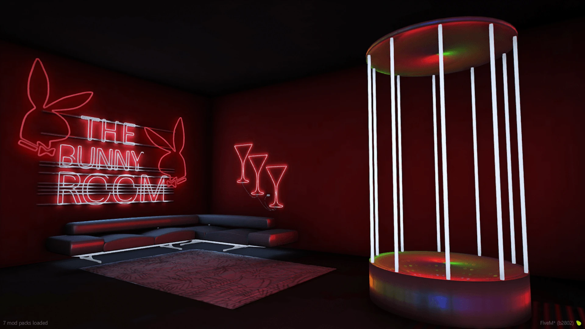 Backdrop studio mlo with colored photo backdrops and studio lighting