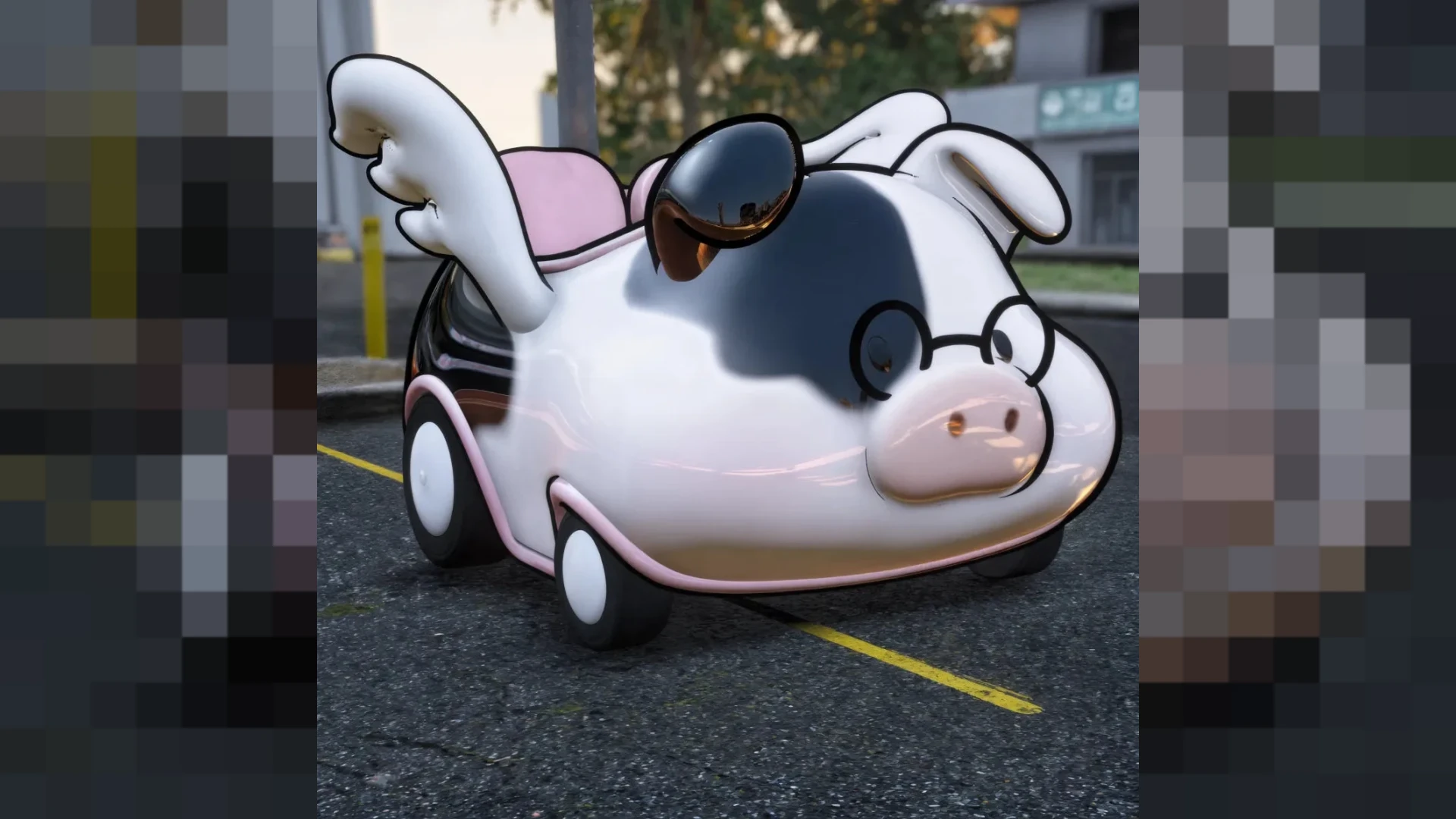 Pig Car novelty vehicle for FiveM roleplay servers