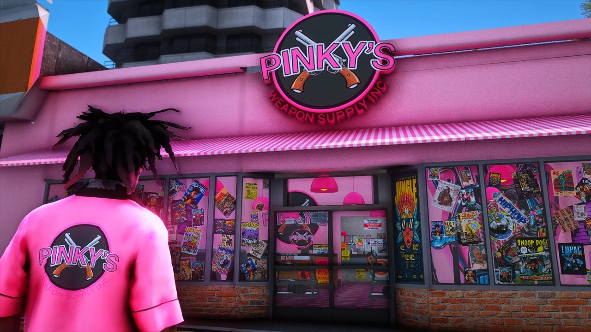 Whiteboyz Customz Pinkys Weapons MLO gun shop interior for FiveM