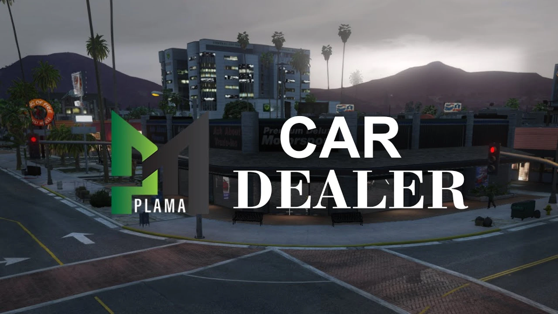 Plame Dealership MLO large showroom floor with mixed vehicle display