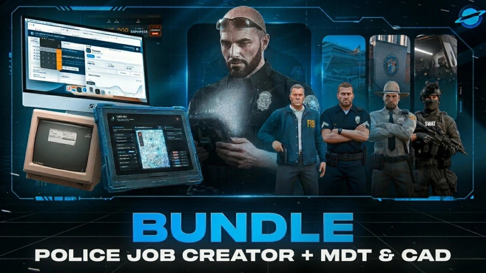 Police MDT & CAD FiveM script — in-game CAD, MDT database and dispatch for ESX and QBCore
