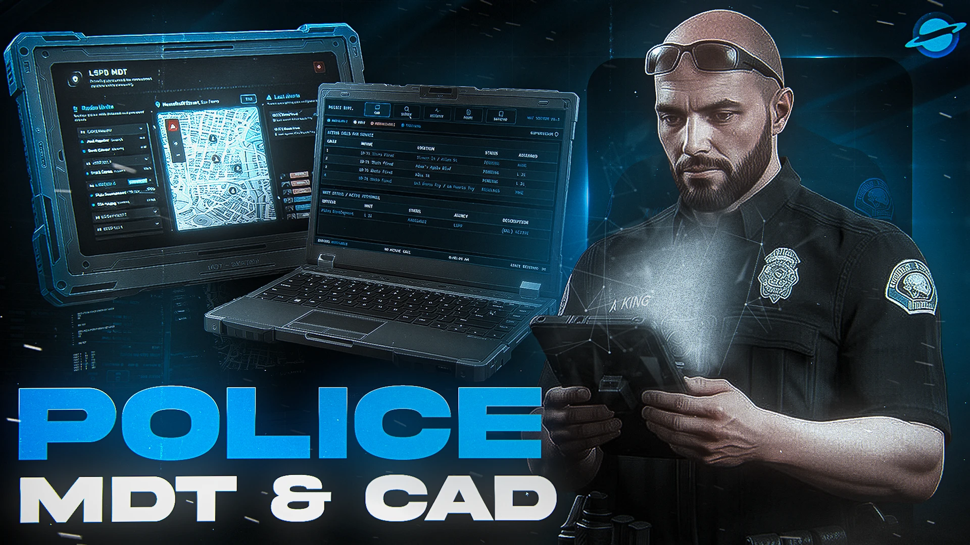 Police MDT & CAD FiveM script — in-game CAD, MDT database and dispatch for ESX and QBCore