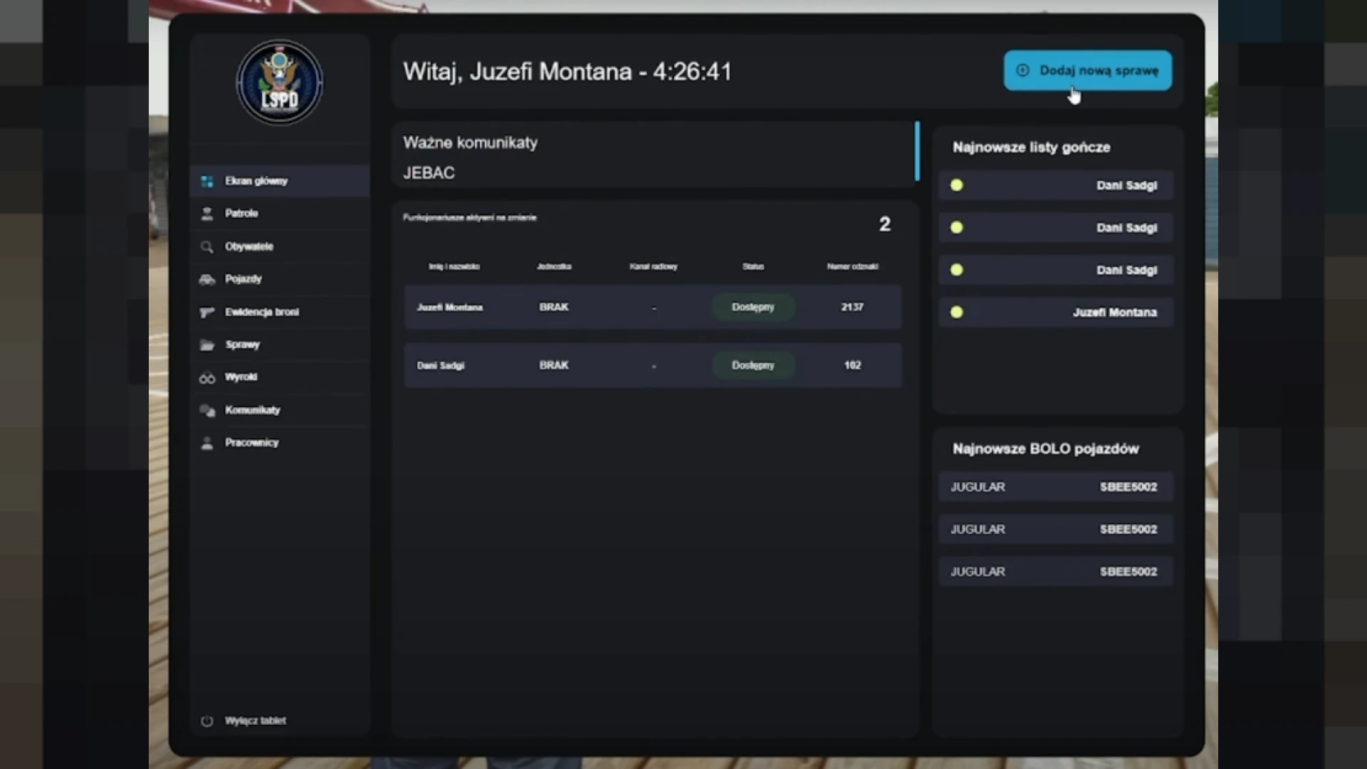 Police AI Assistant FiveM script — chat-style police query interface