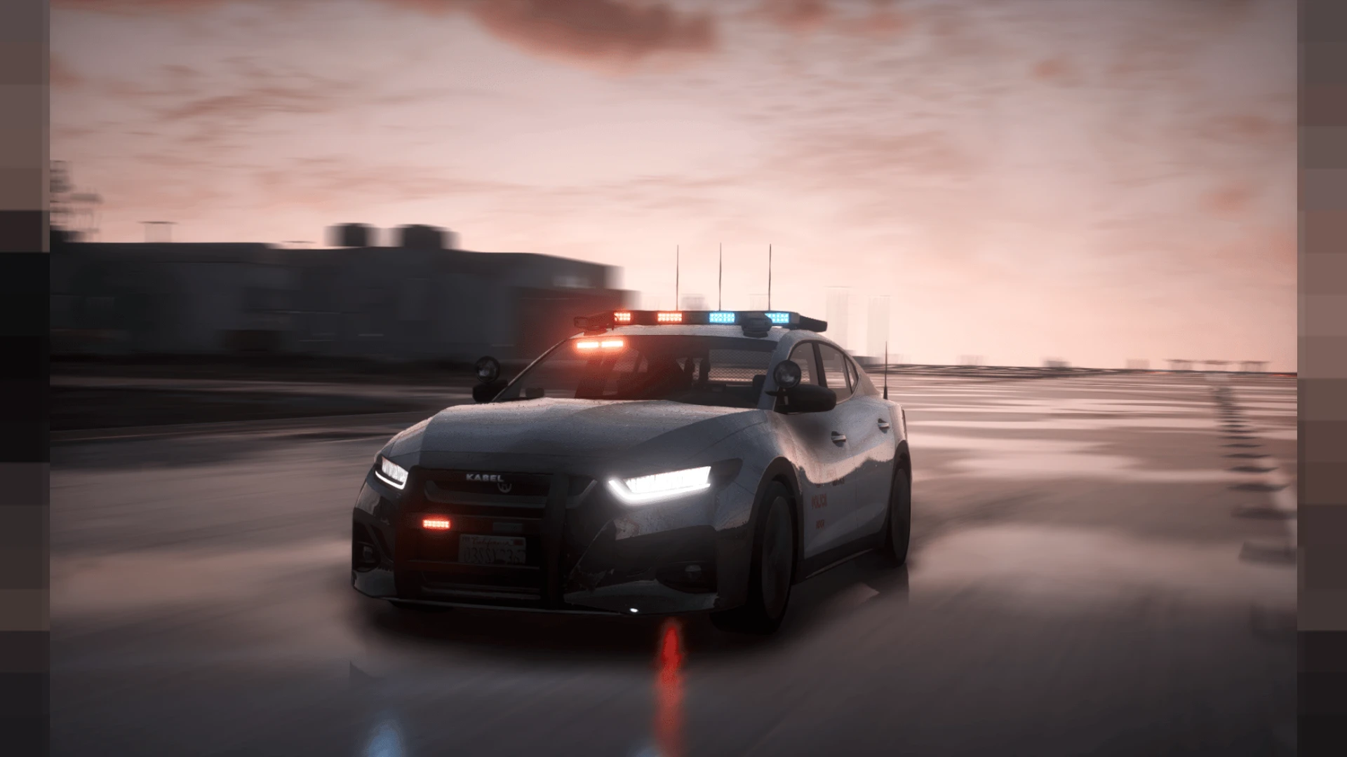 Police Annis Minimus lore-friendly patrol sedan on a FiveM server