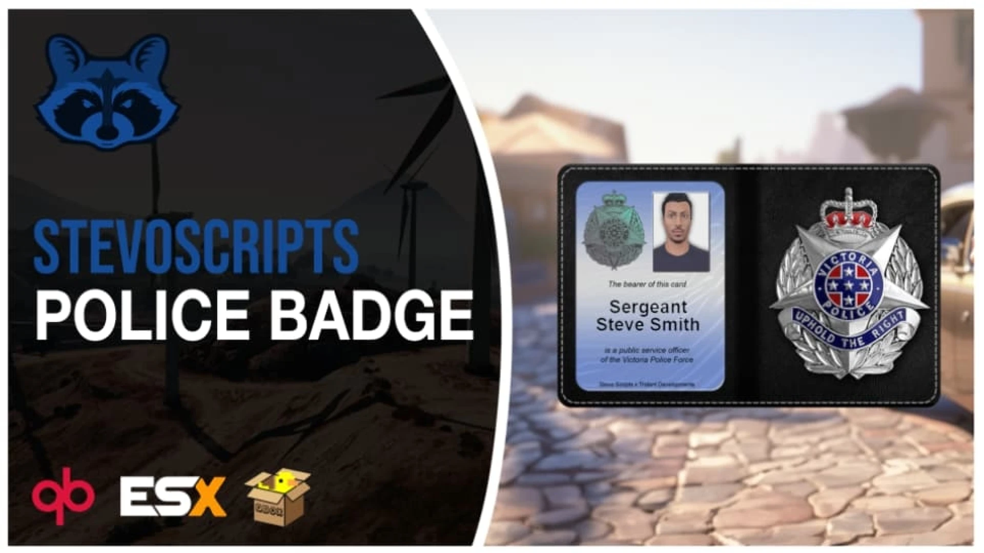 Police Badges FiveM script — officer flashing a police badge