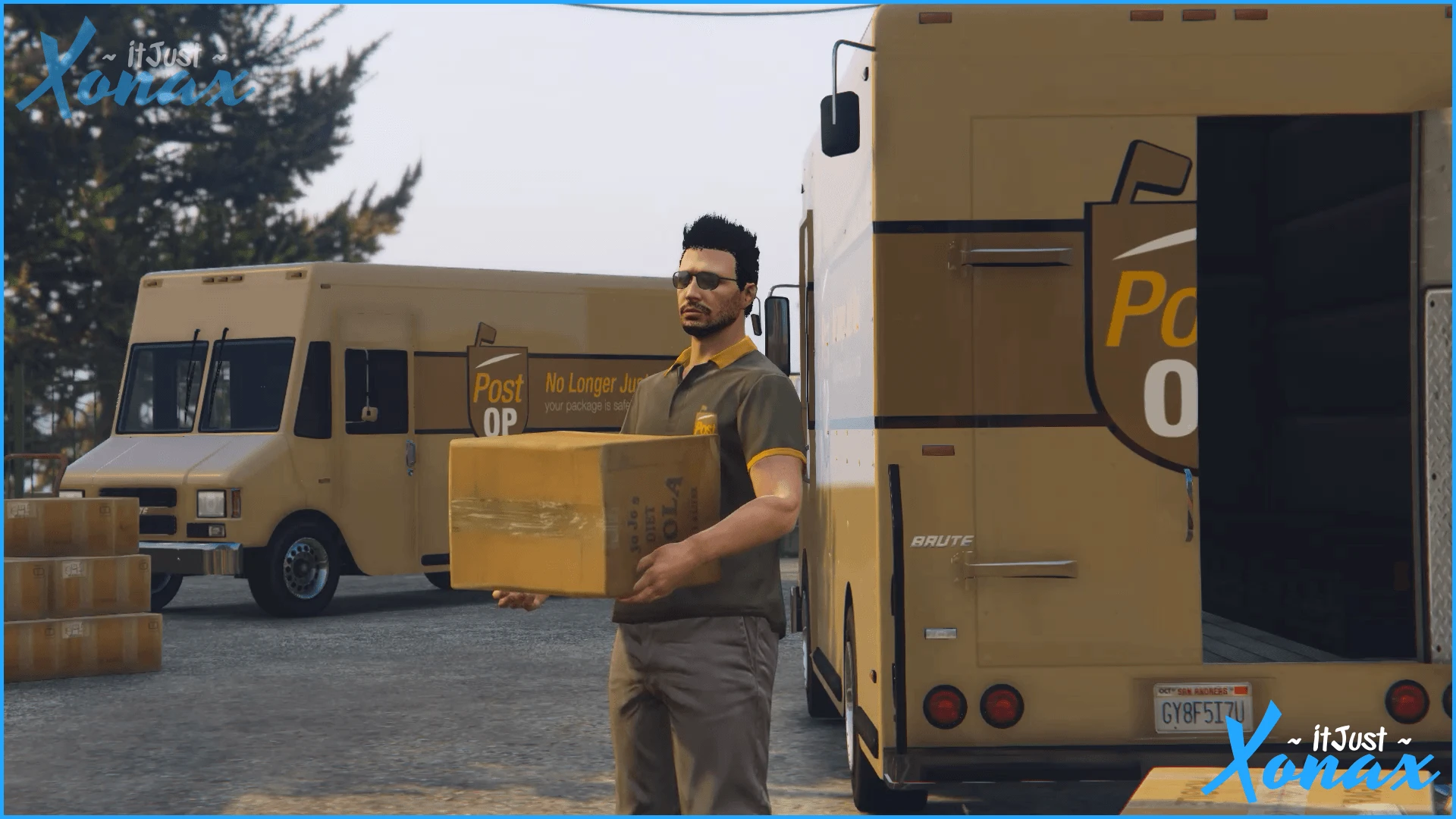 Post Op Polo Shirt worn by a FiveM MP character — view 2