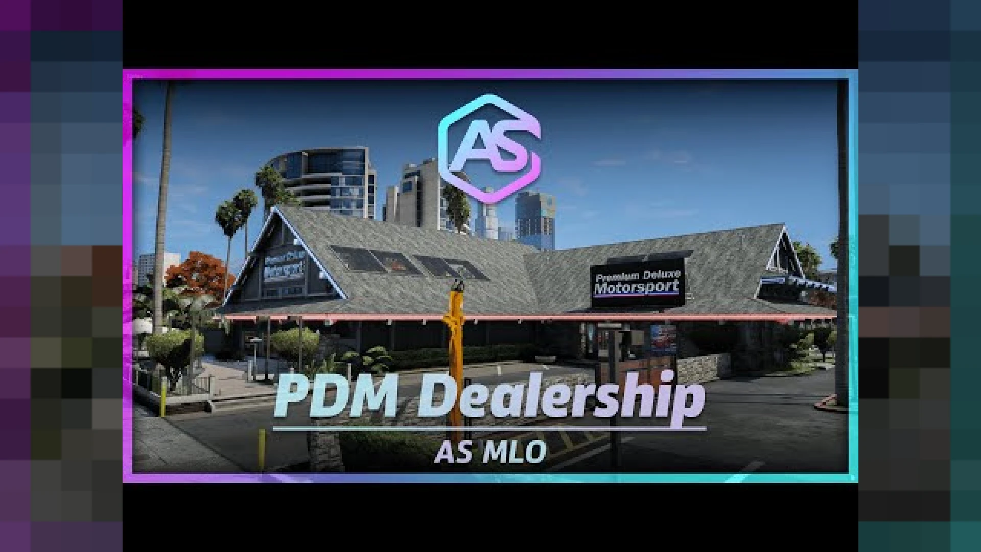 Premium Deluxe Motorsport MLO dealership showroom and mezzanine for FiveM