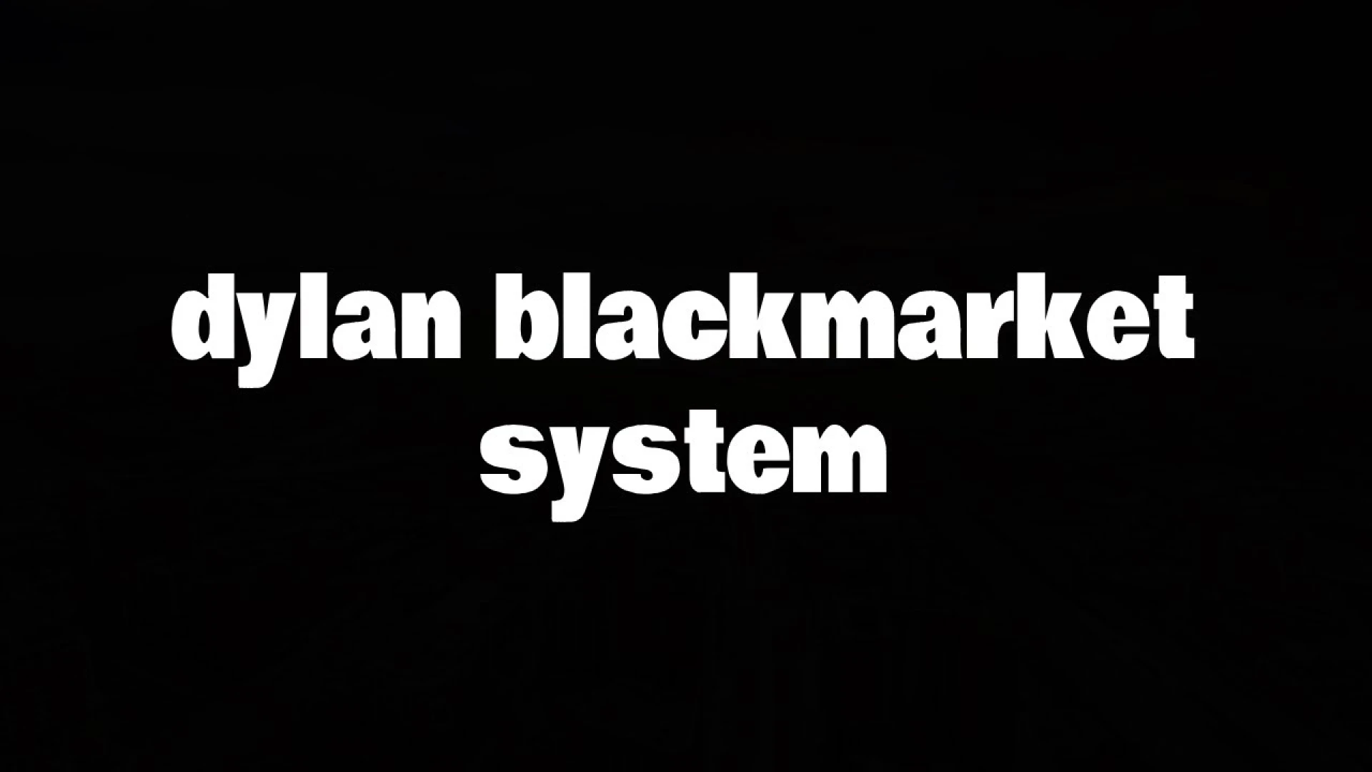 Black market system menu displaying illegal goods in FiveM