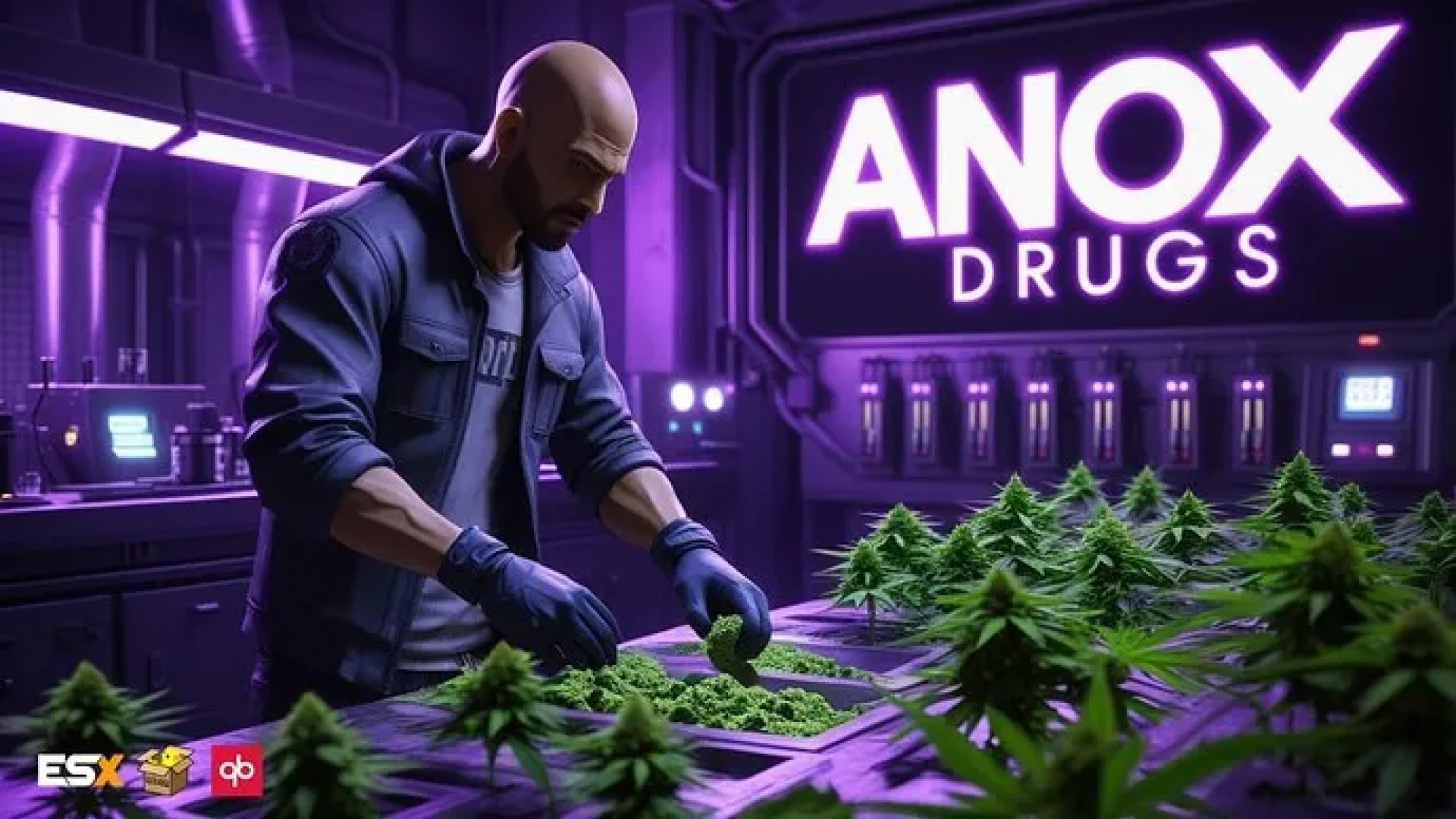 QB Drugs System FiveM drugs script — gathering and processing drugs