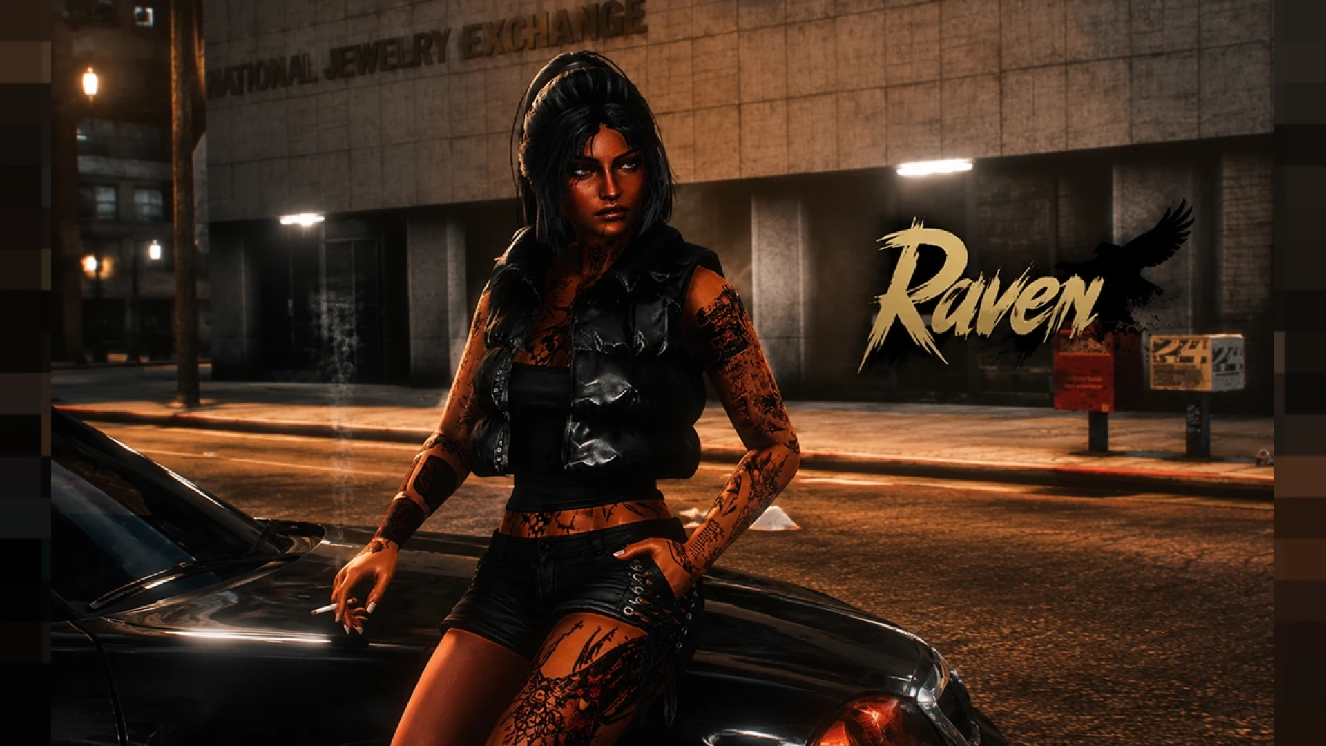 Raven ped custom character model for FiveM roleplay — view 2