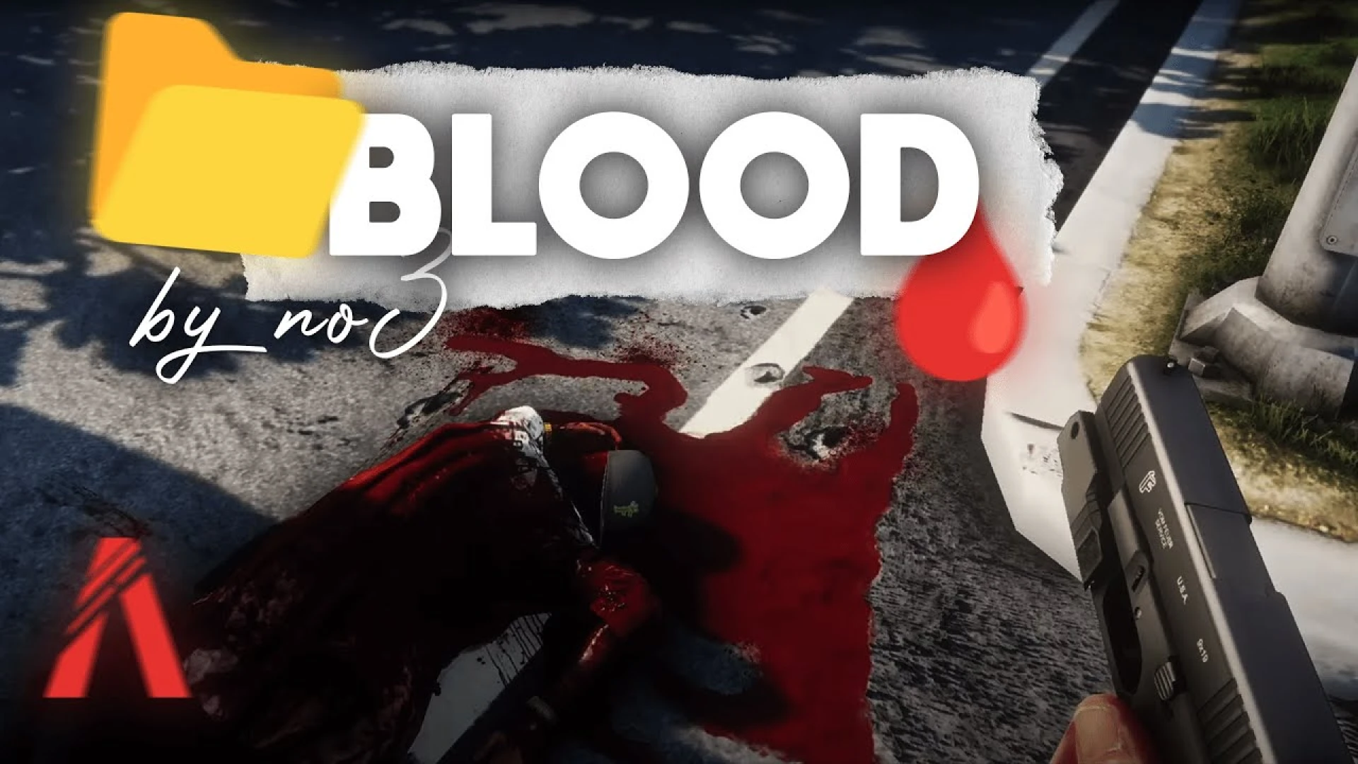Realistic blood mod wound decals in a FiveM shootout