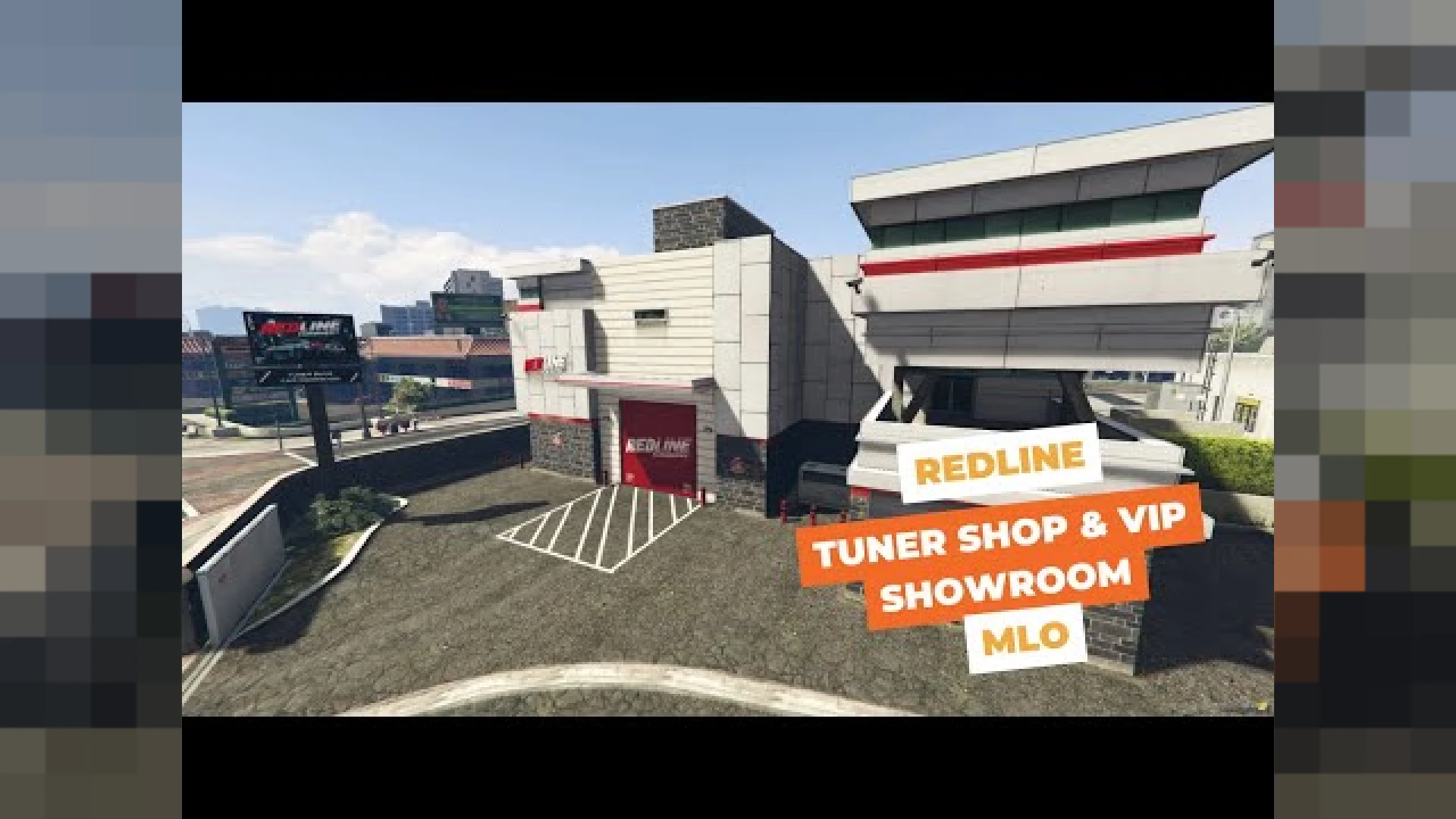 Redline VIP Showroom MLO with glass display floor and luxury cars on show