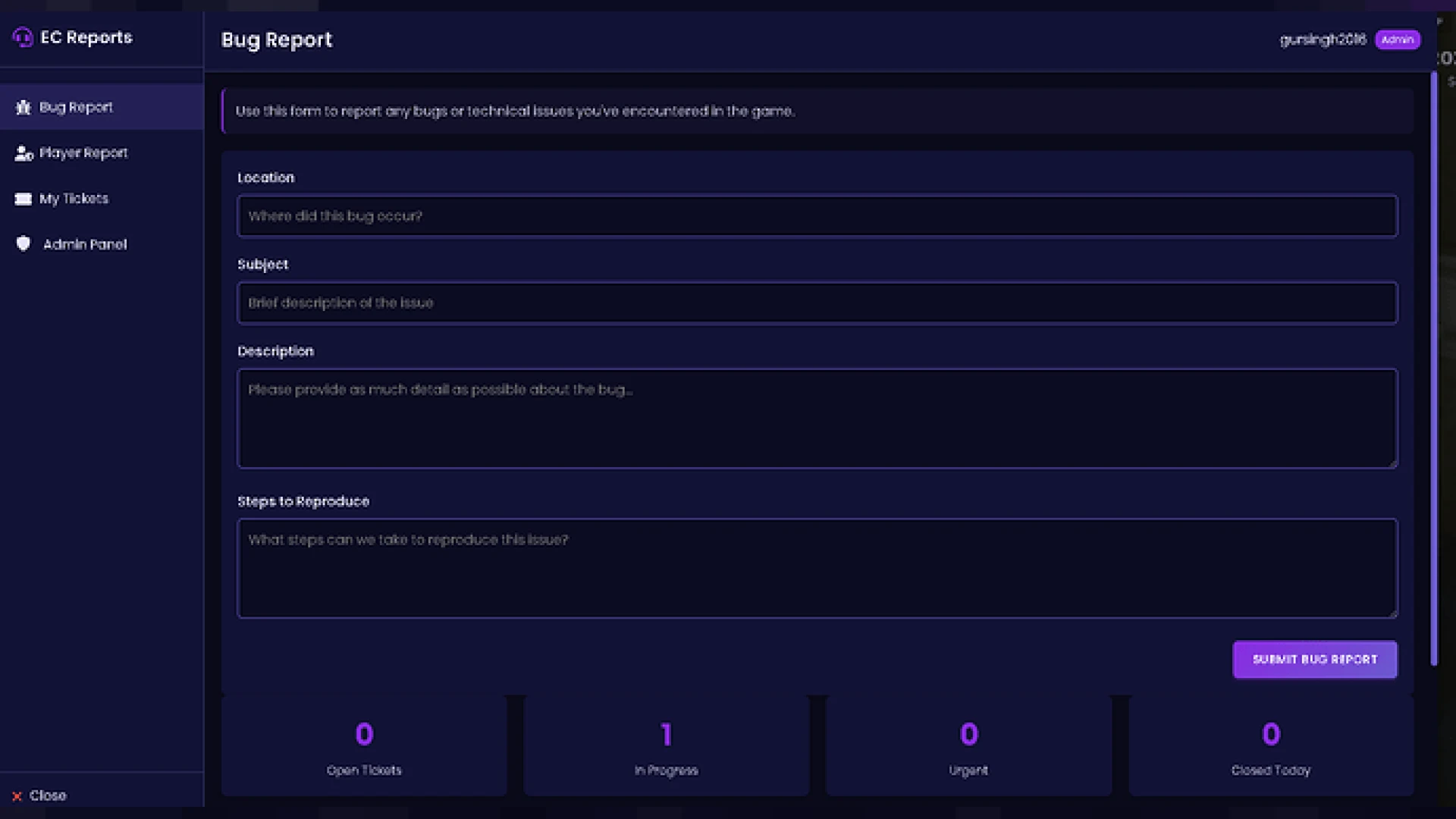 Report System FiveM script — a player report ticket to admins