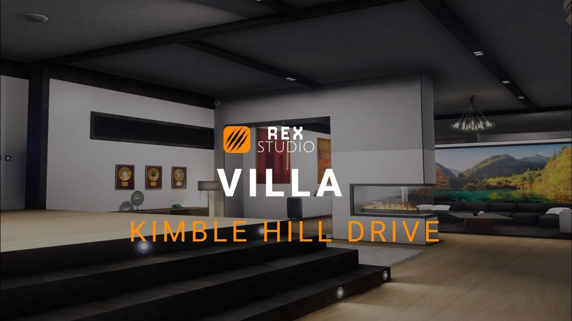 Rex Villa Kimble Hill Drive Kimble Hill Villa shown in-game for FiveM