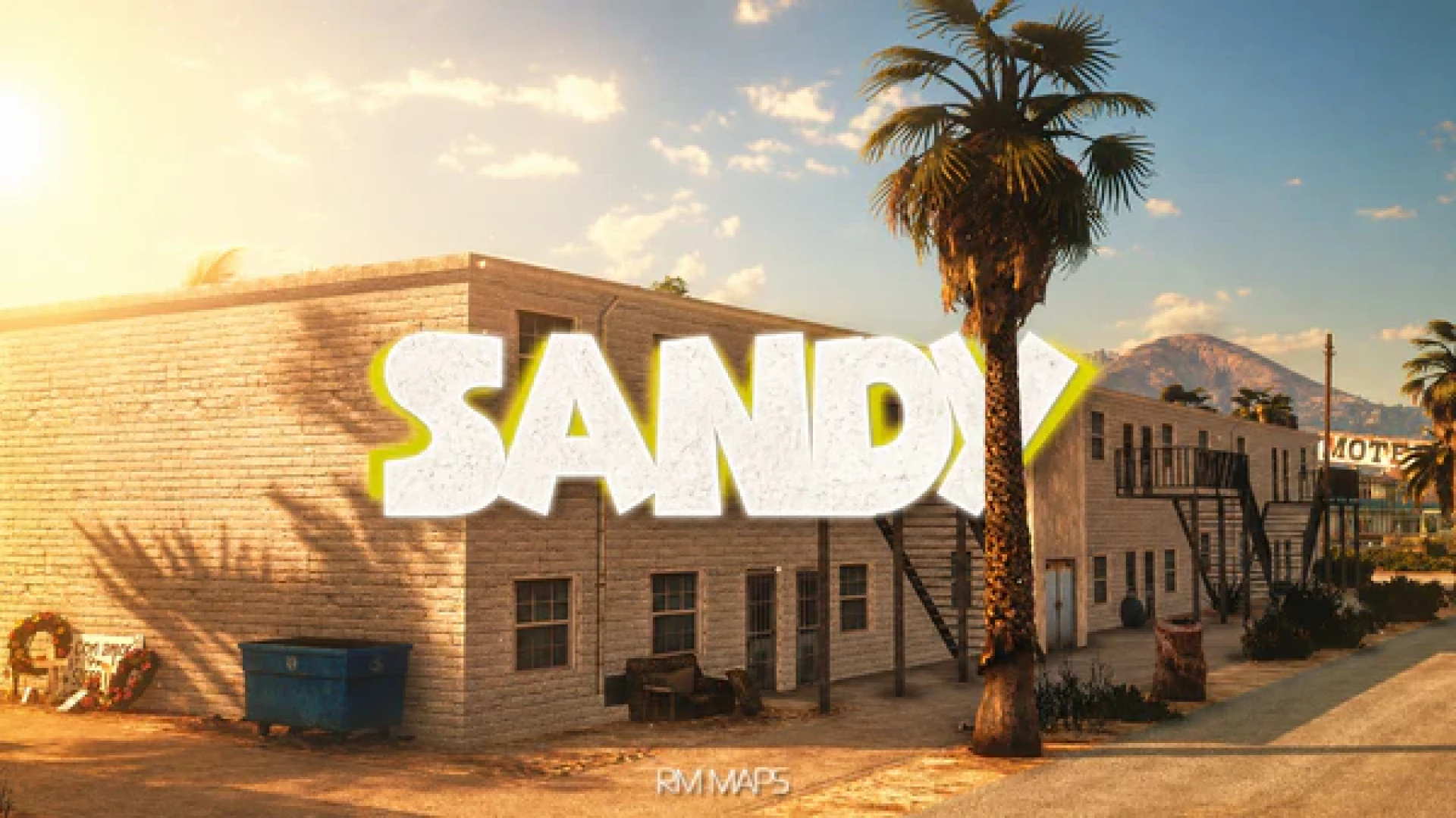 Sandy Hood MLO dusty desert neighbourhood with trailers in FiveM
