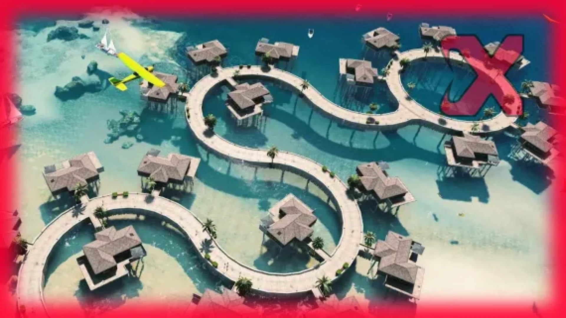 Bungalow village mlo of single-story homes with driveways and yards