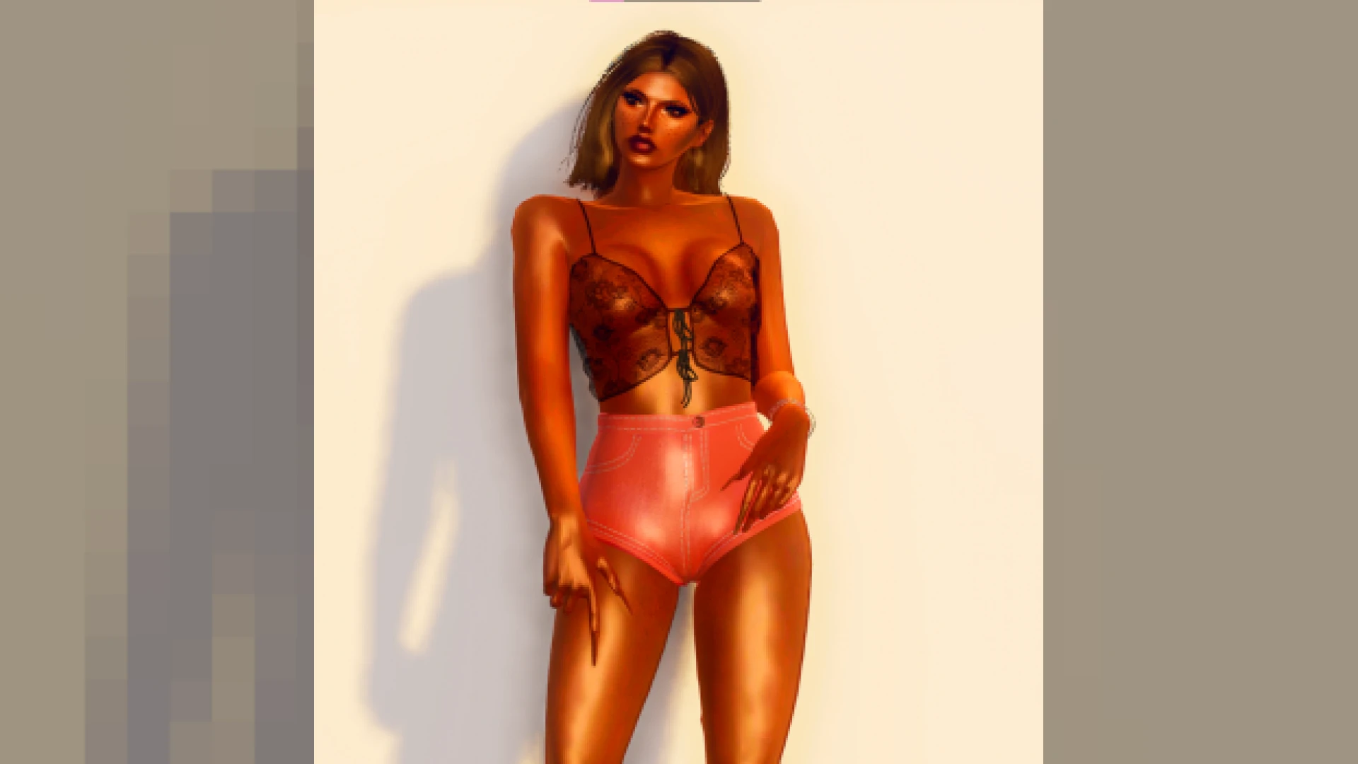 Rosalie lace top on an MP female FiveM character