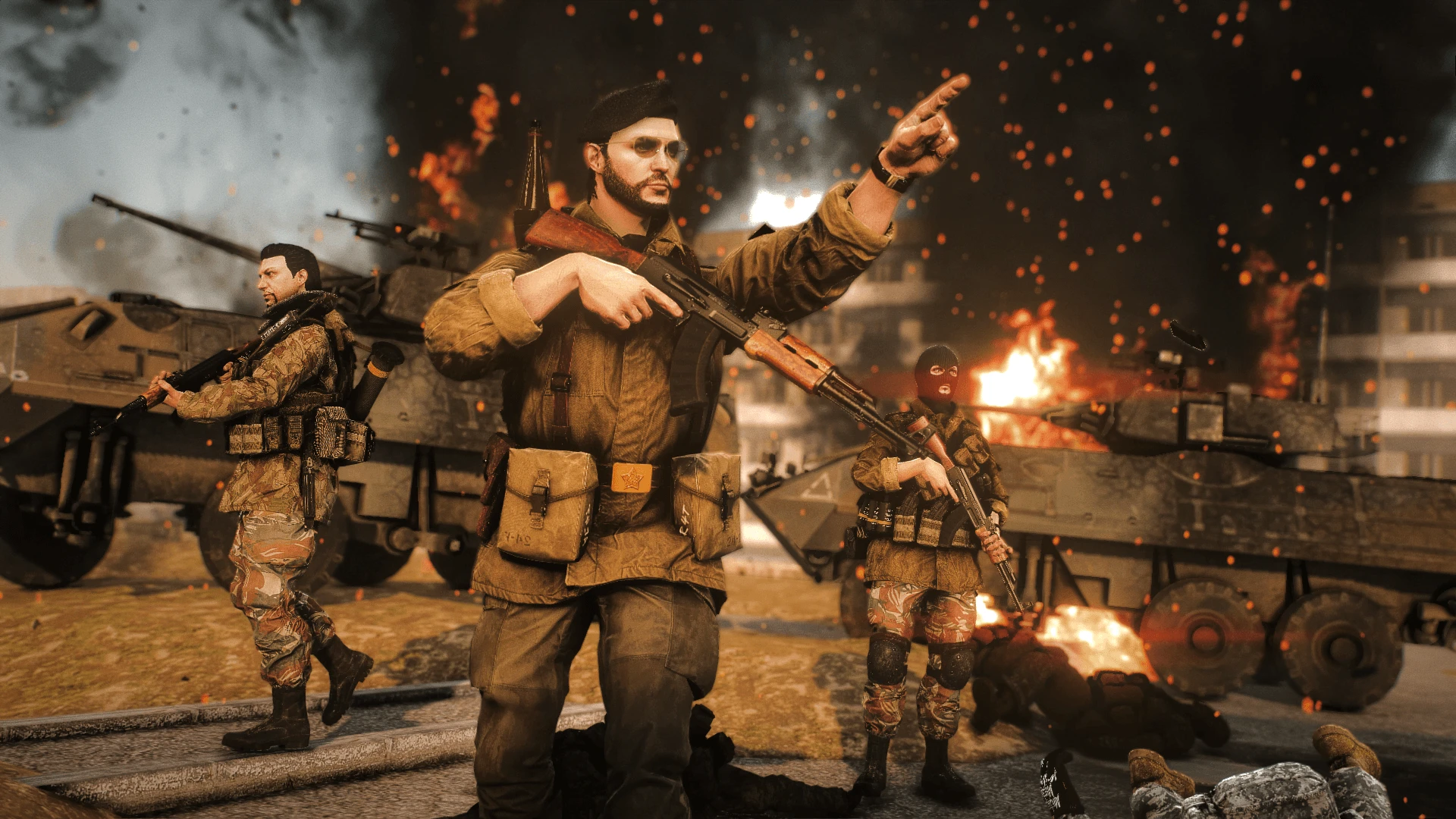 Russian ultranationalists clothing pack worn by a FiveM freemode male character