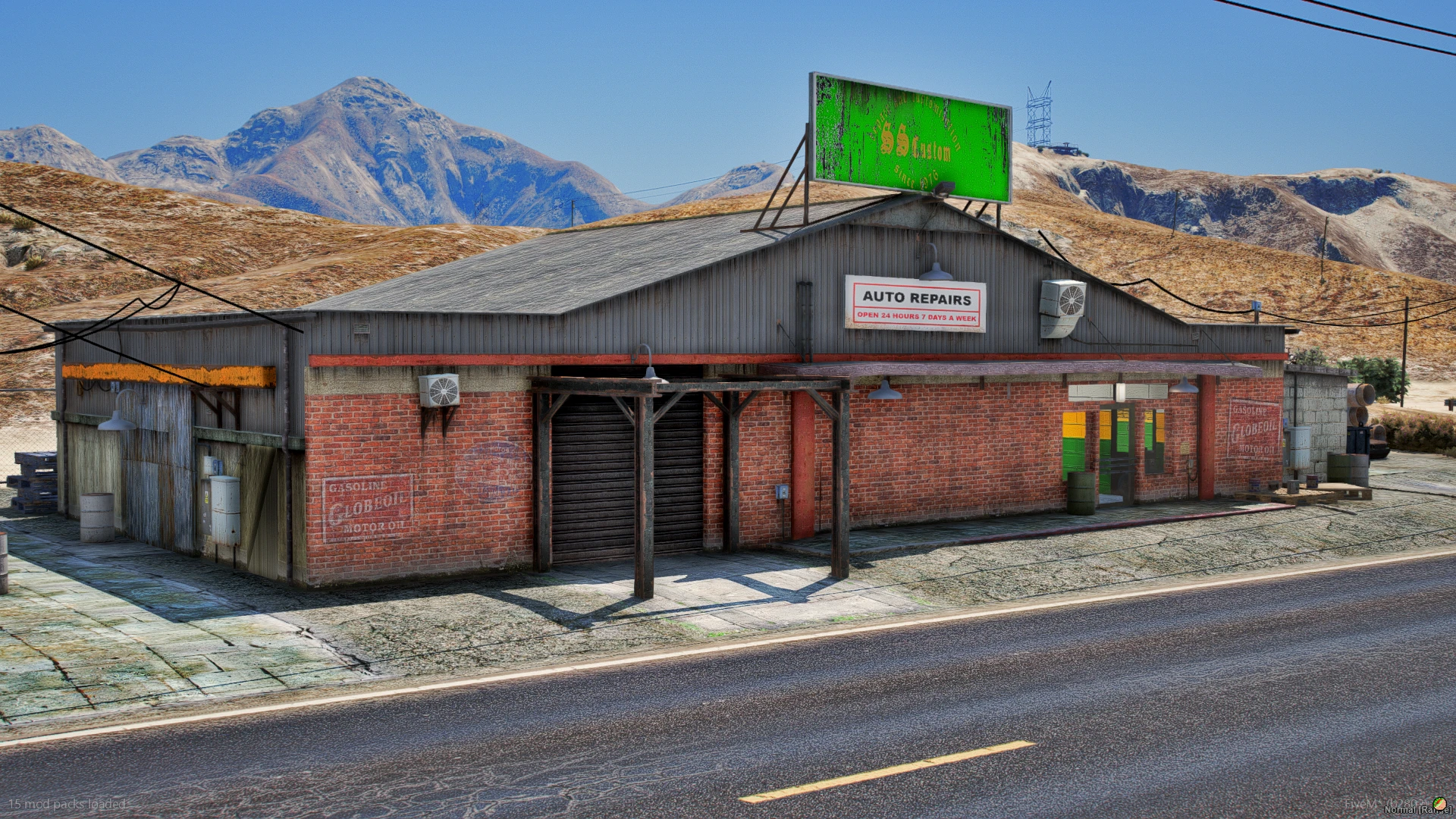 Sandy Shores custom MLO desert town street with props and clutter