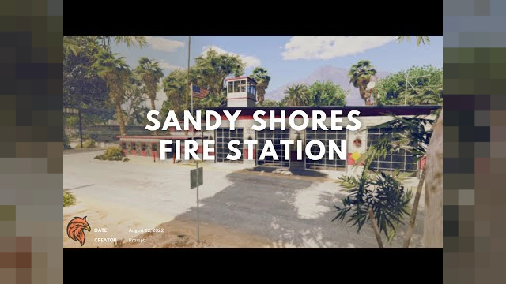 Sandy Shores Fire Dept engine bay interior built for firefighter roleplay