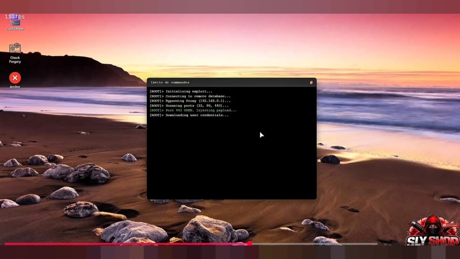 Scam script laptop interface running an ATM hacking minigame — view 2