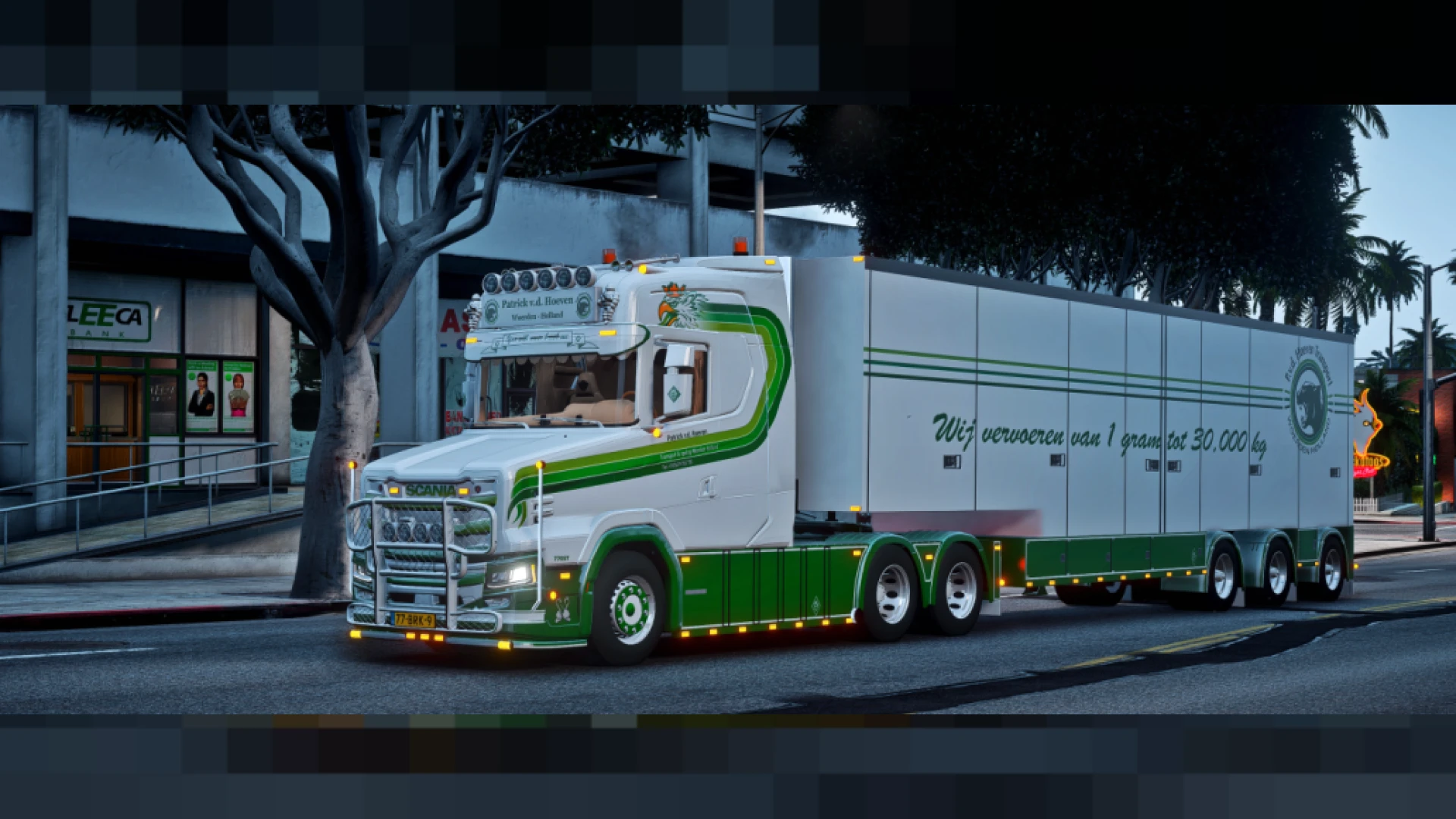 Scania 770S Truck V8 hauler in FiveM