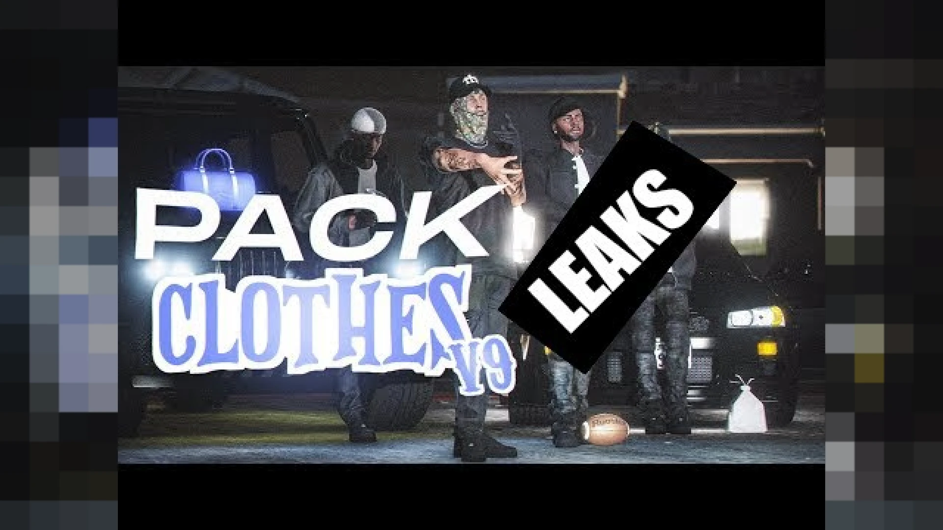 sClothesV9 Pack clothing lineup shown on FiveM peds