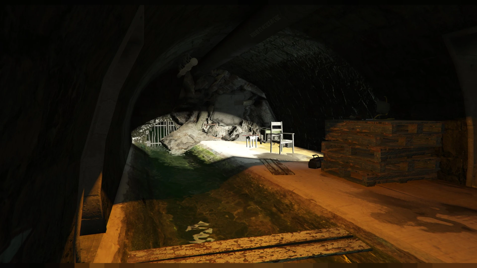 Sewer methlab drug lab hidden in damp storm tunnels beneath the city — view 2