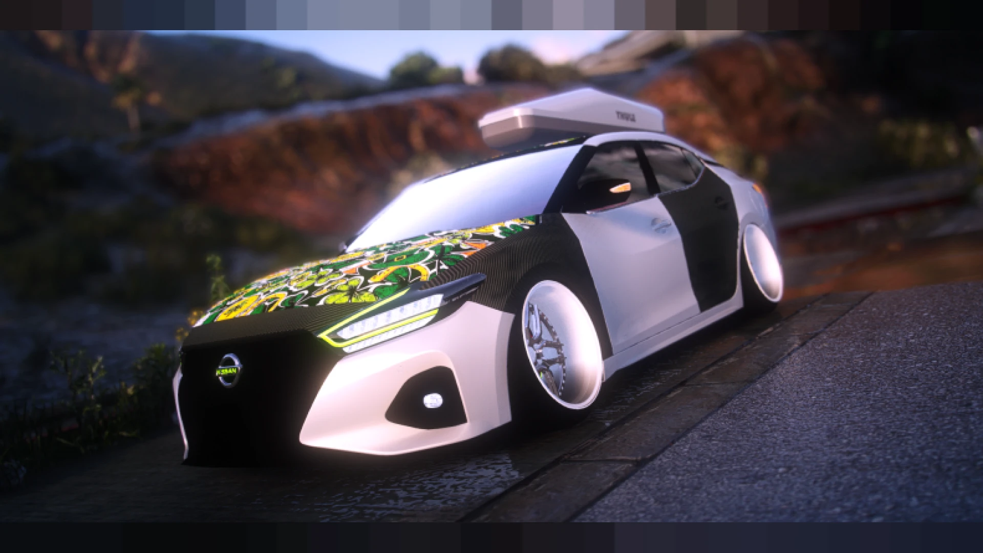 Shamrock Max tuner FiveM car add-on three-quarter front view