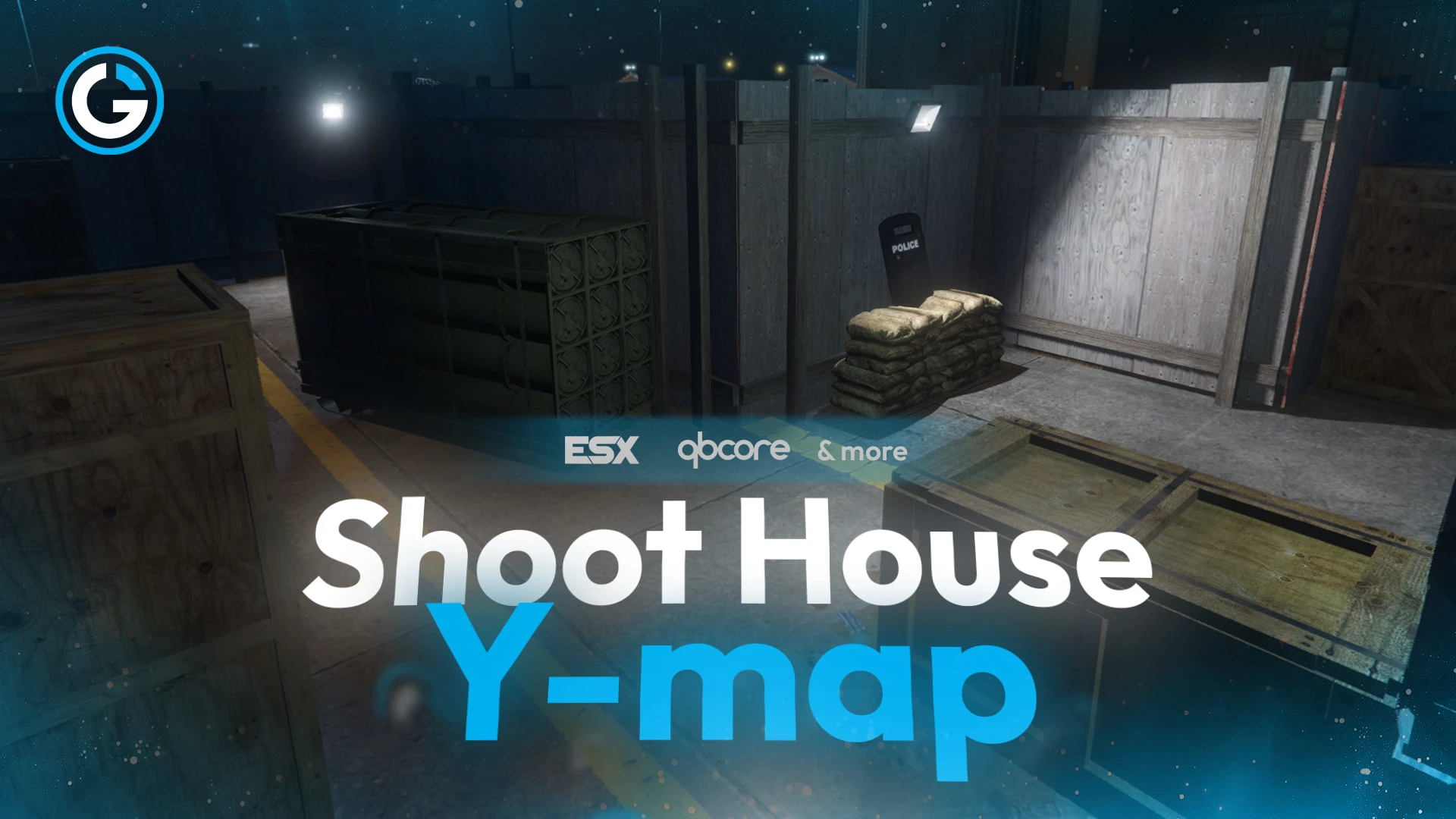Shoot house mlo CQB tactical training course rooms and cover in FiveM