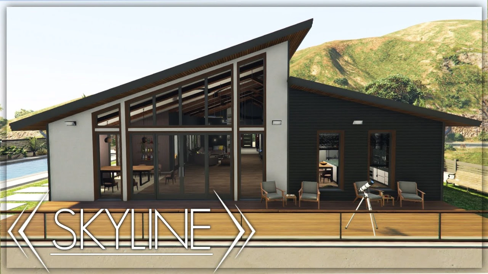 Skyline House MLO modern elevated interior for FiveM