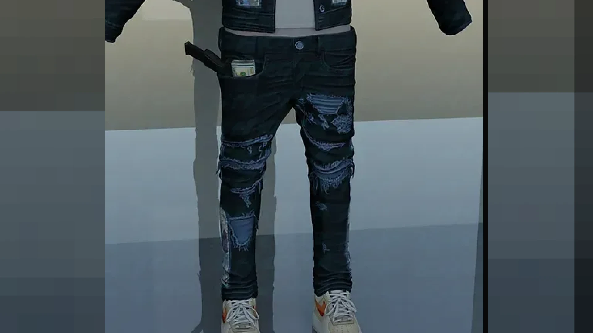 Slumz gun jeans on an MP Male character in FiveM