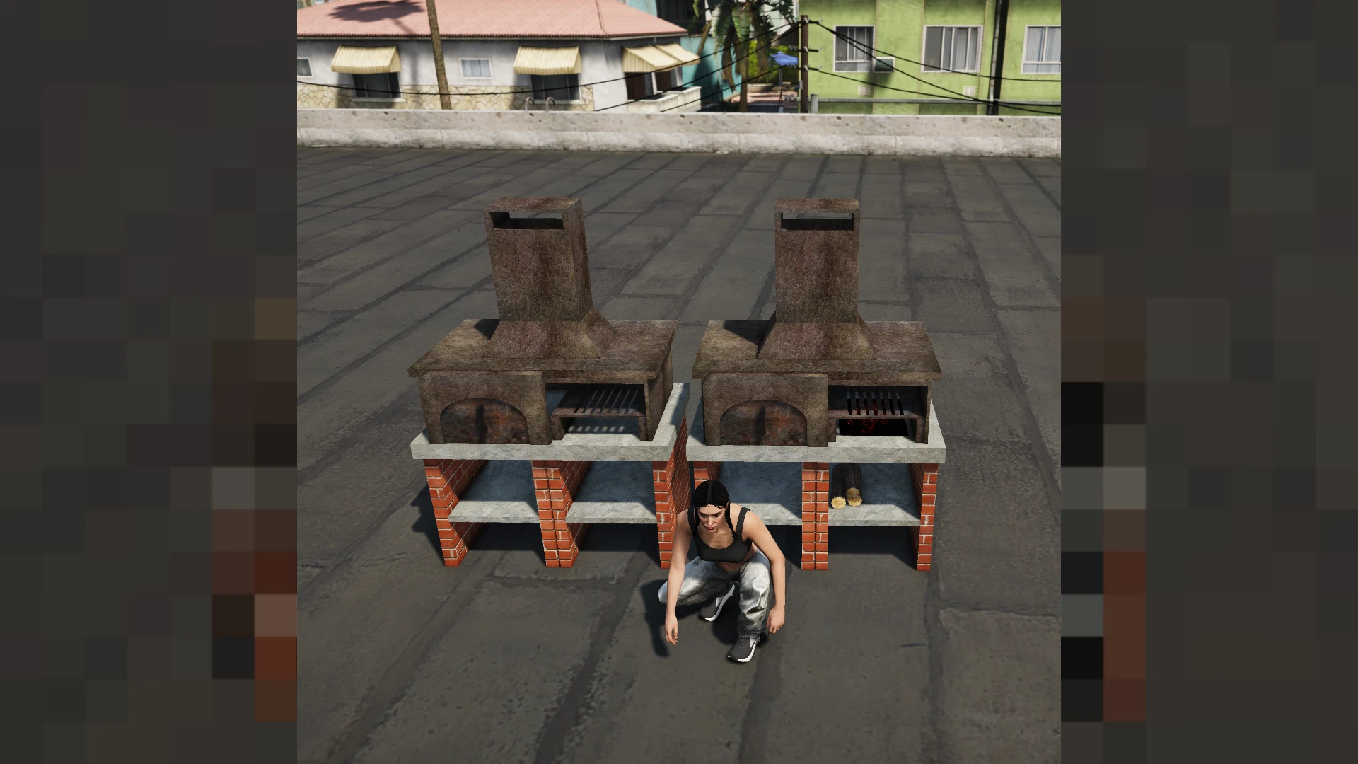 Small grill prop for cookout and street food roleplay scenes in FiveM