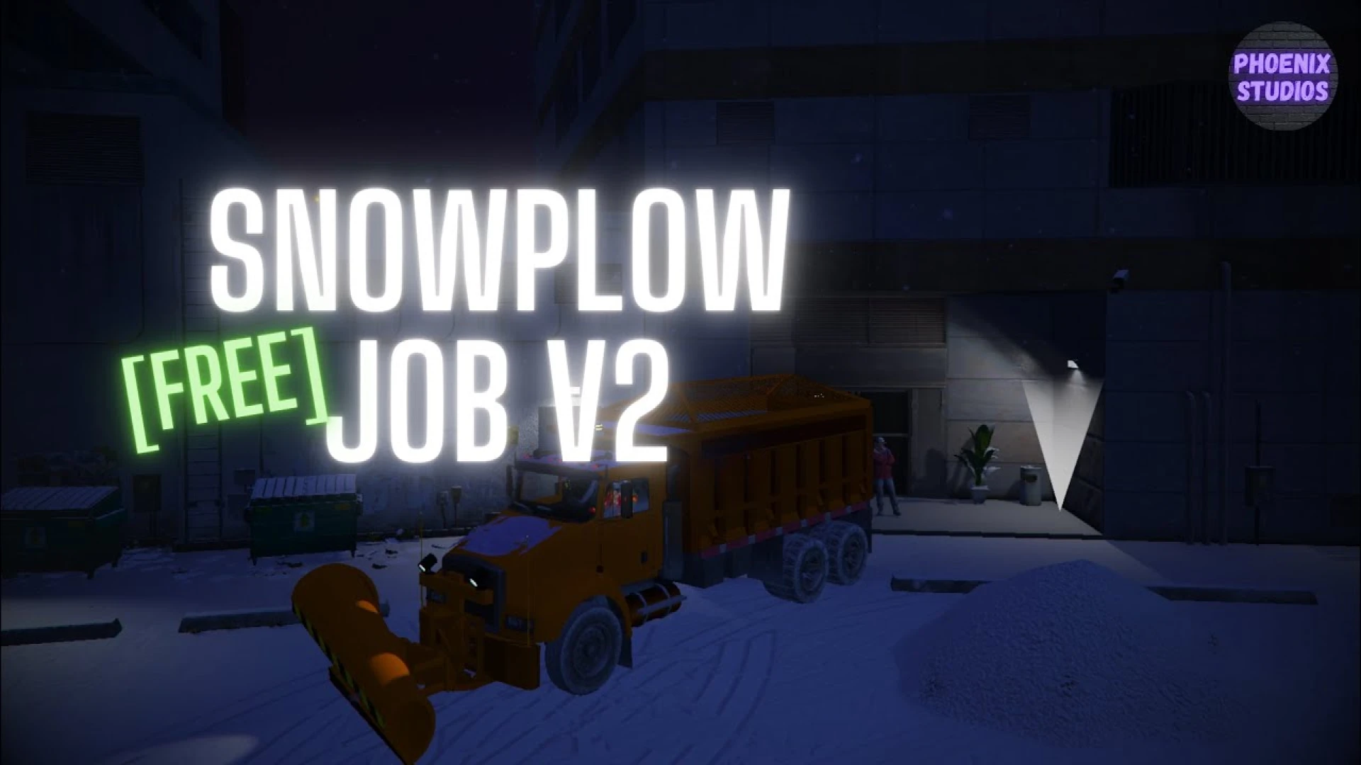 Snow Plow Job for FiveM QBCore roleplay servers