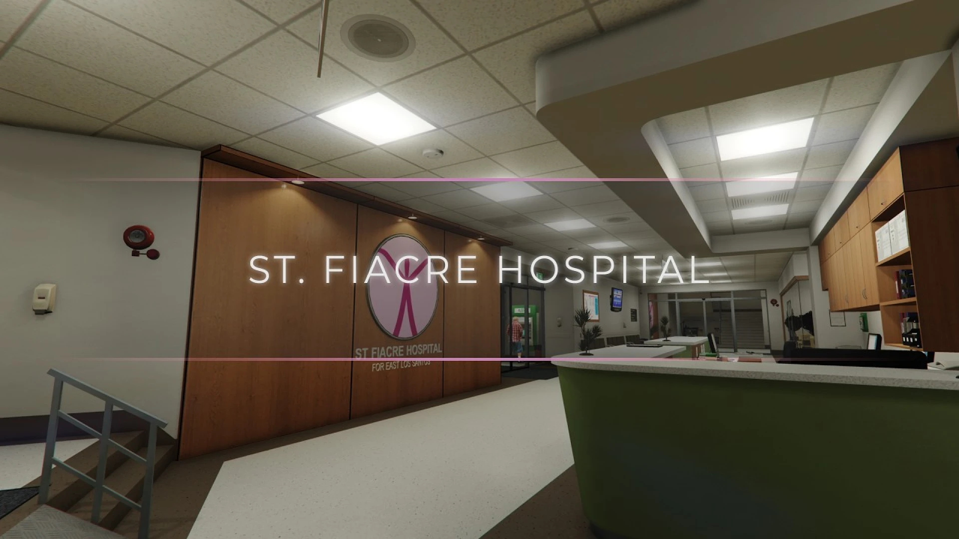 St Fiacre Hospital MLO reception and ward interior in FiveM