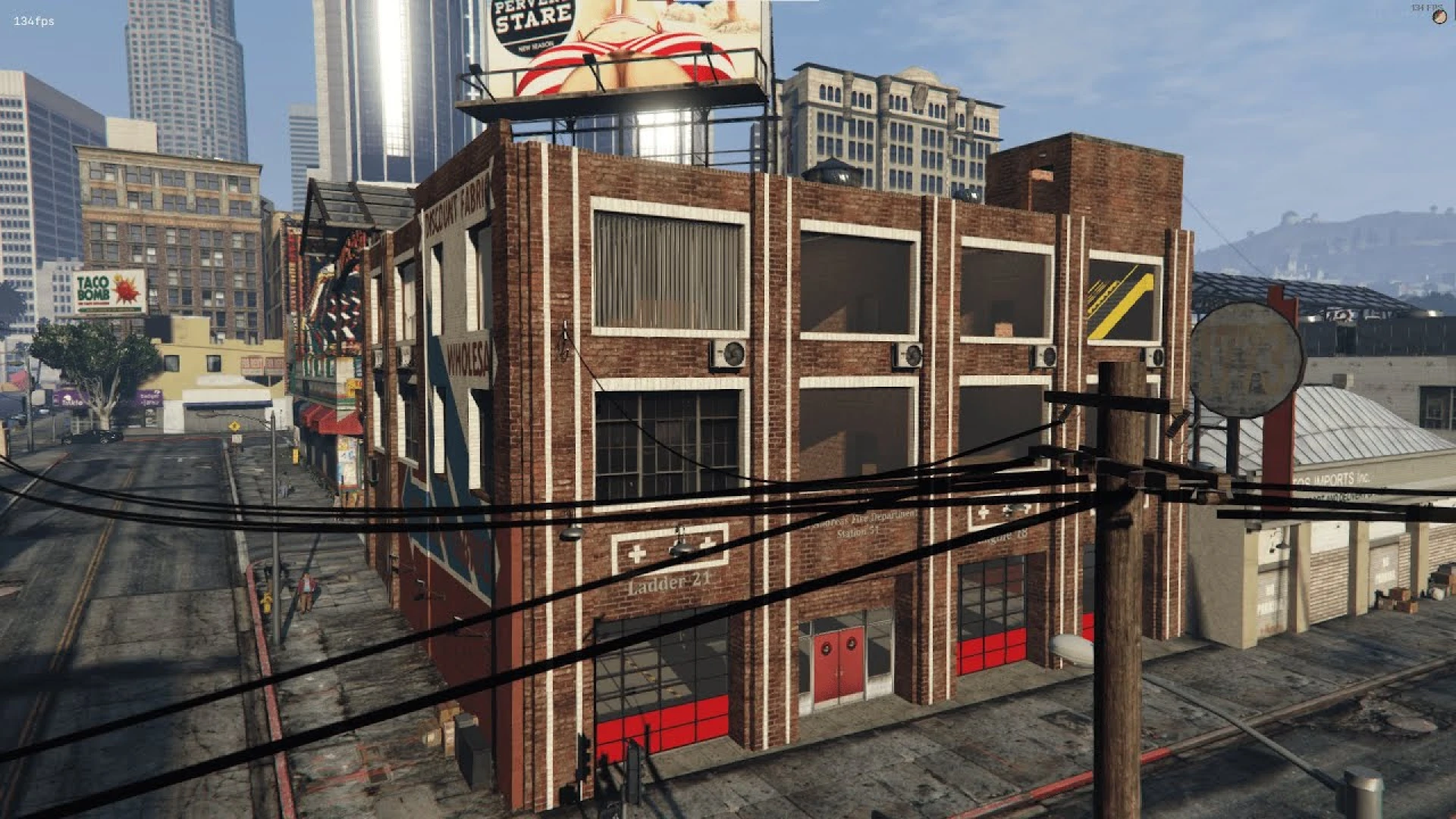 Strawberry fire station interior view in a FiveM roleplay server