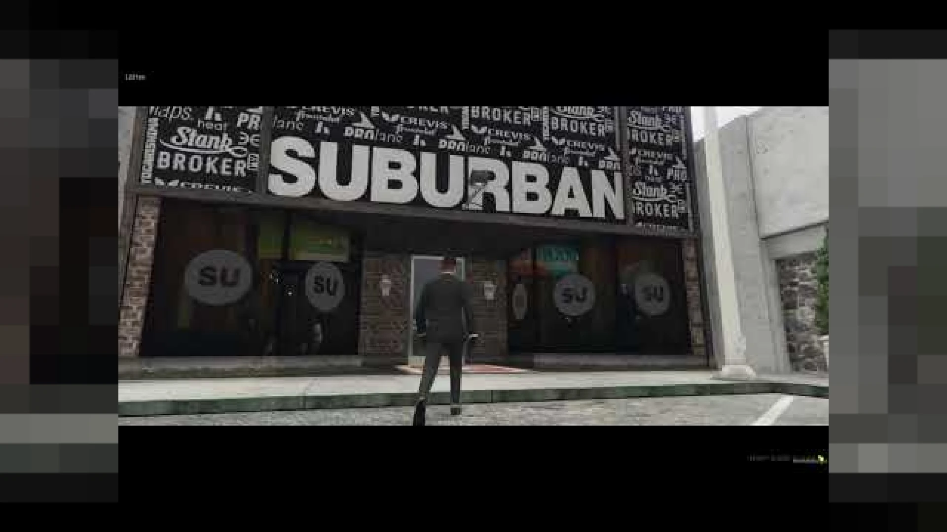 Suburban Clothing MLO store racks and fitting rooms for FiveM