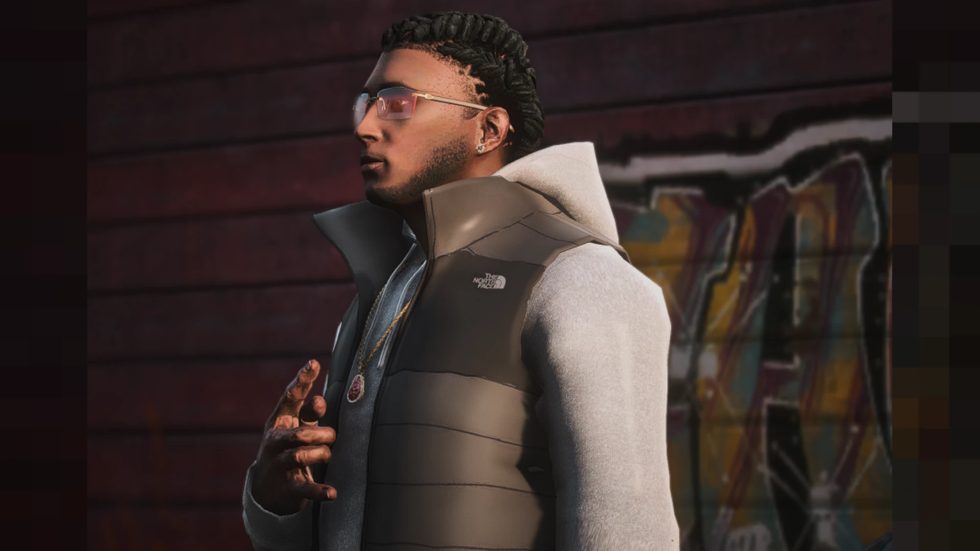 North face jacket for FiveM MP male on a character