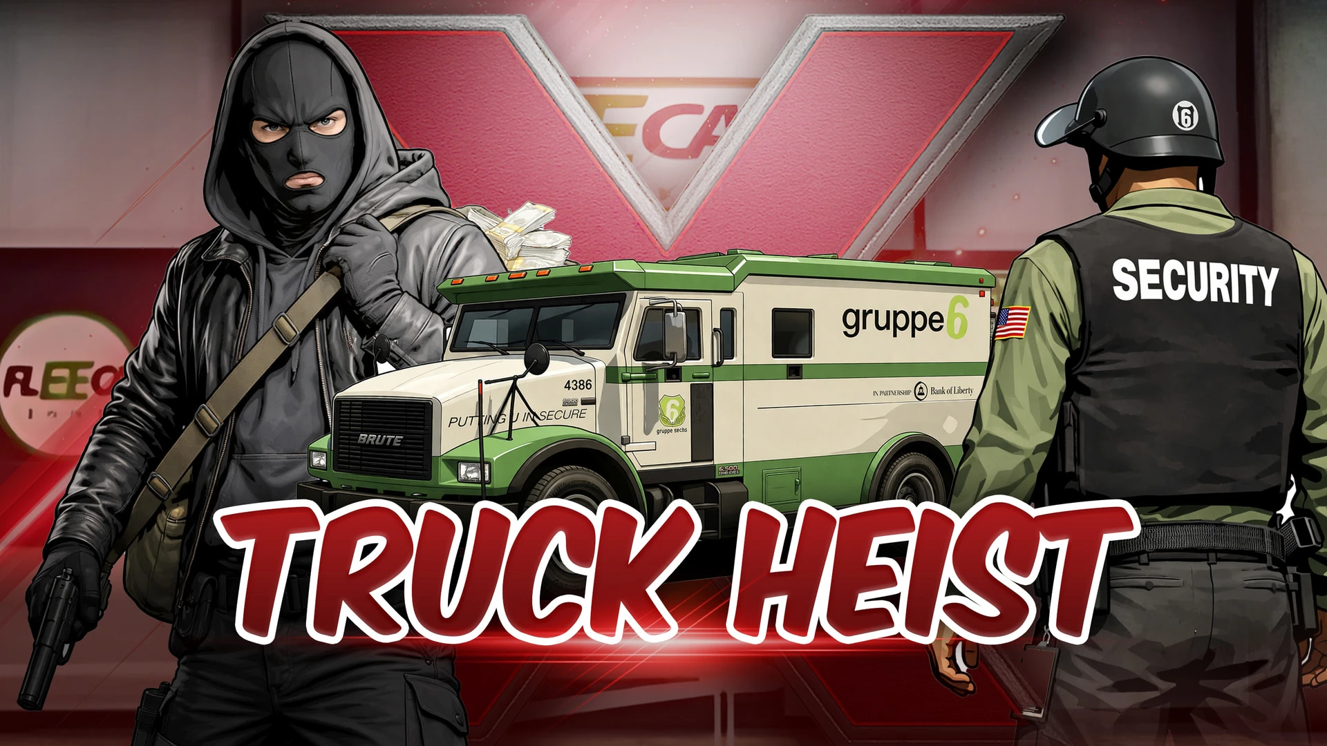 Truck Heist FiveM script — hijacking a cargo truck on the highway