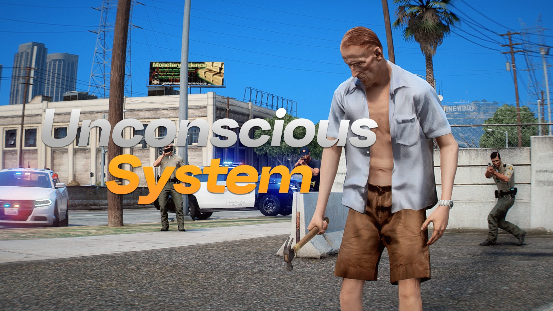 Unconscious system downed player awaiting EMS in FiveM