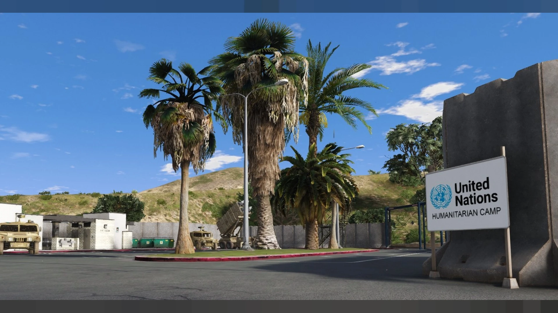 Observatory fob mlo military base with watchtowers and barracks