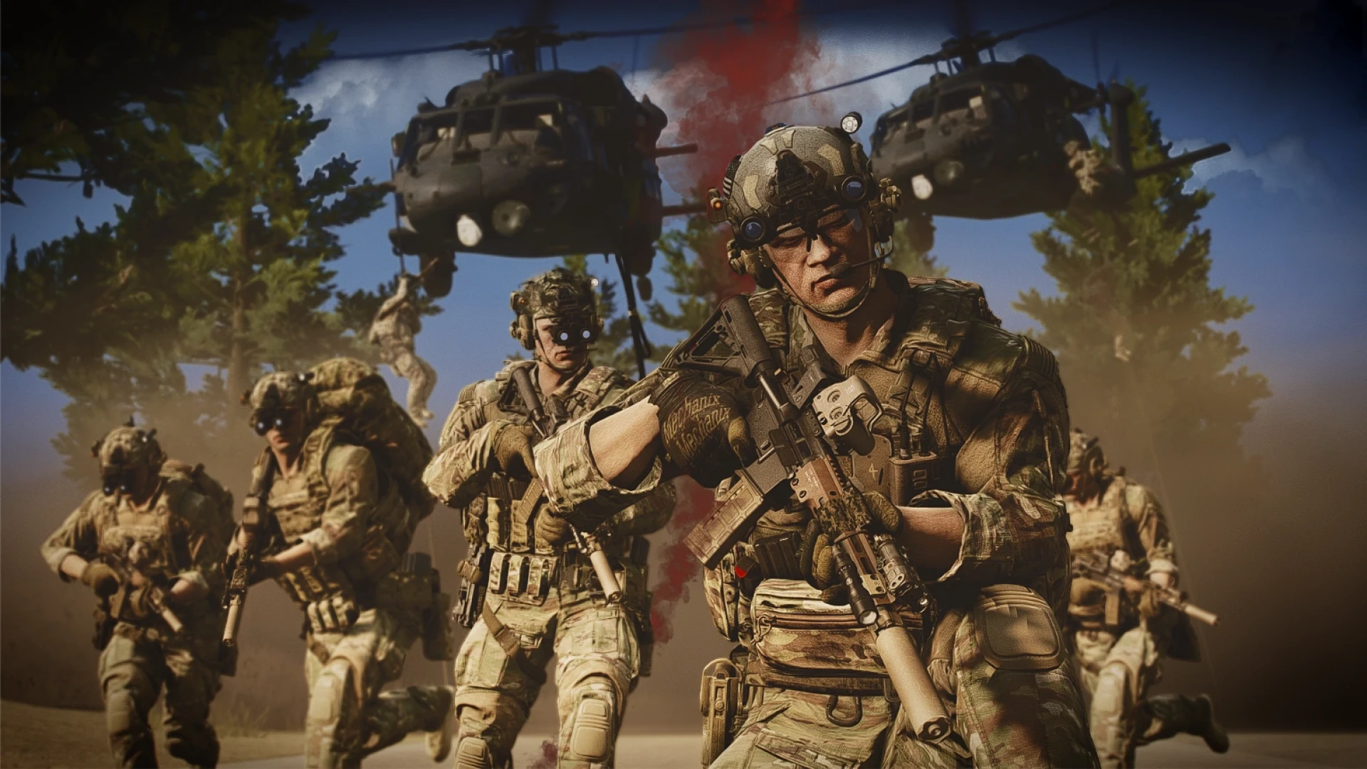 Special forces clothing pack with combat gear on a FiveM character — view 2