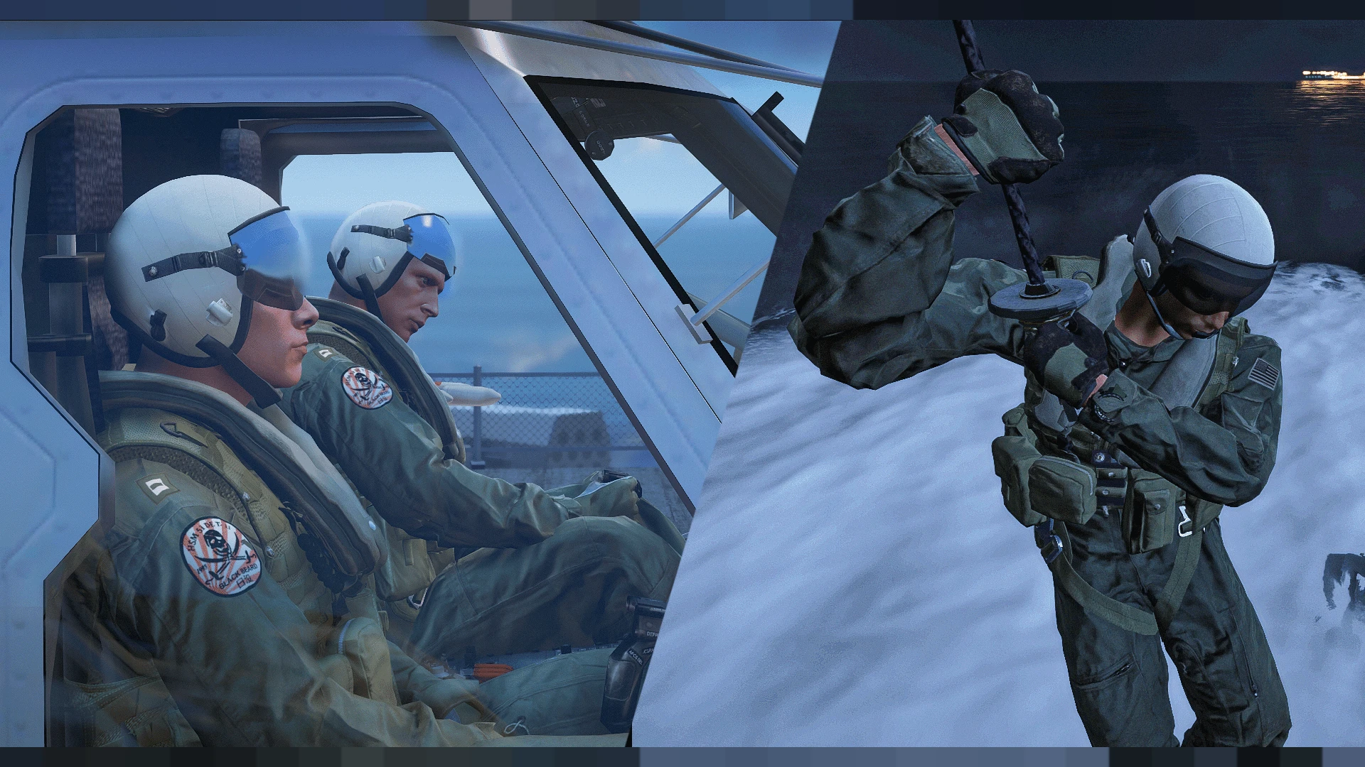 USMC pilot EUP flight gear on a FiveM naval aviator ped — view 2
