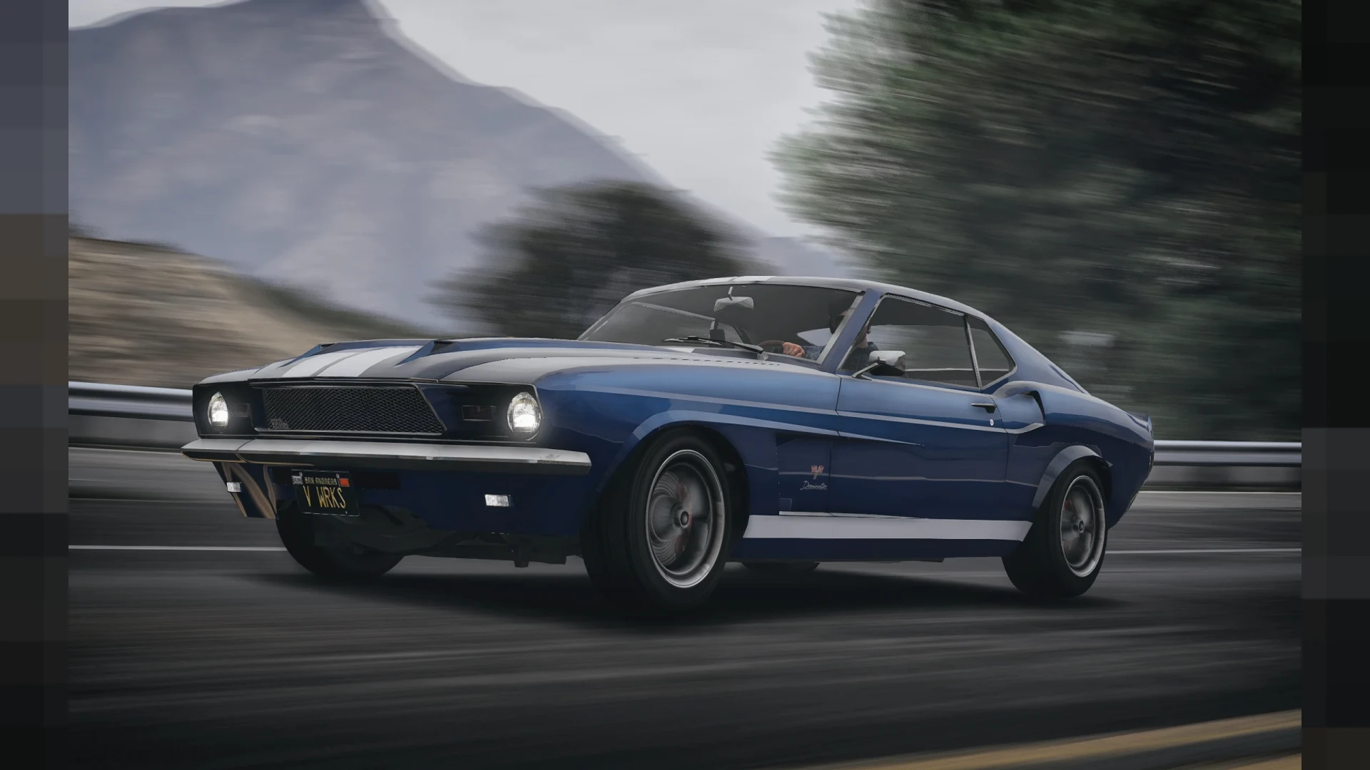 Vapid Dominator Classic lore-friendly muscle car on a FiveM server