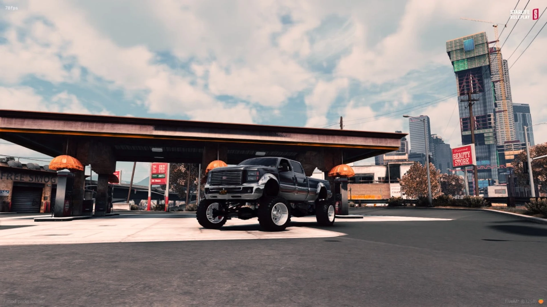 Vapid Sandking Lifted lore-friendly off-road truck FiveM add-on — view 2