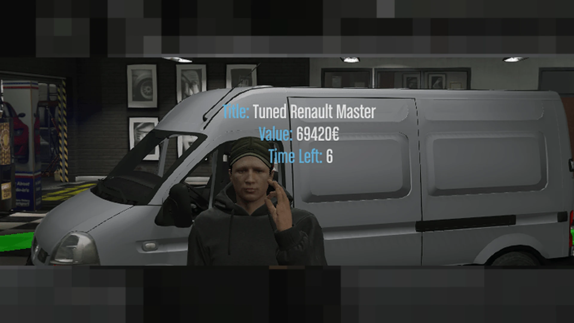 FiveM vehicle auction interface with live bidding on cars